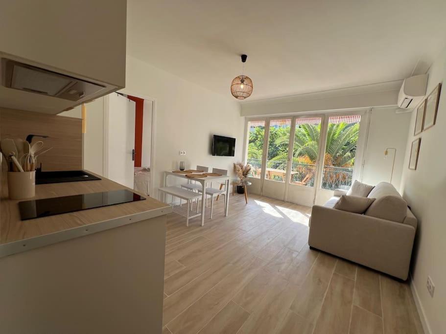 Magnifique T2 Proche Mer Et Ville Refait A Neuf Avec Terrasse 芒通 外观 照片